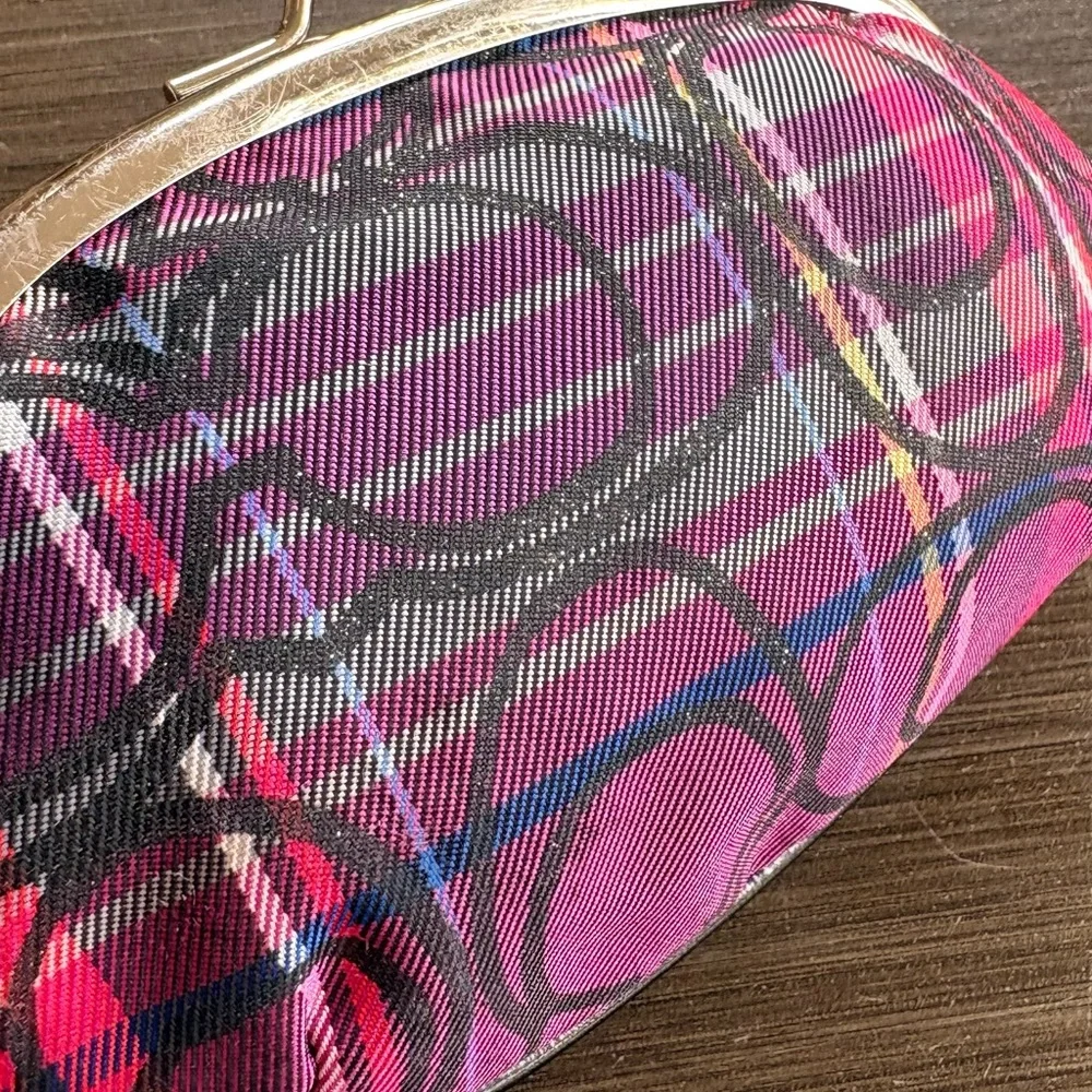 Coach Tartan Kisslock Mini (Purple/Pink) 2010 - Picture 3 of 8